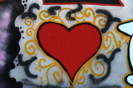 Belgrade, Serbia - February 2, 2008 - Detail of the graffiti on the wallのeditorial素材