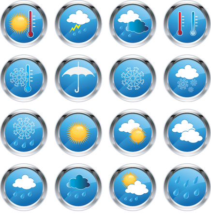 Weather iconsのイラスト素材