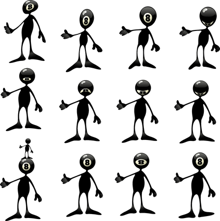 Black figureのイラスト素材