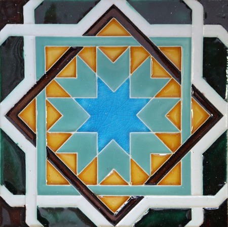 Traditional tiles from Porto, Portugalの写真素材