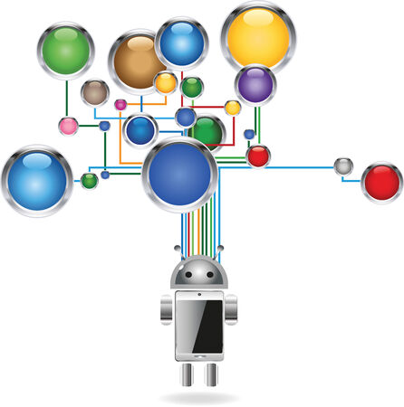 Media networkのイラスト素材