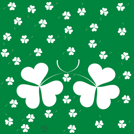 Clover seamless pattern illustration のイラスト素材