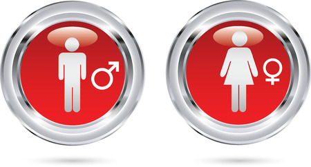 Male female iconsのイラスト素材