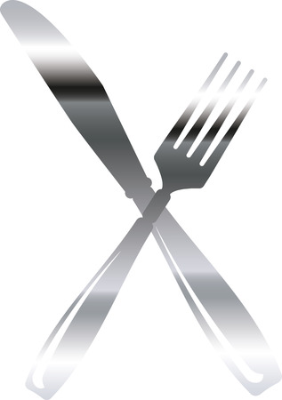 Knife and forkのイラスト素材