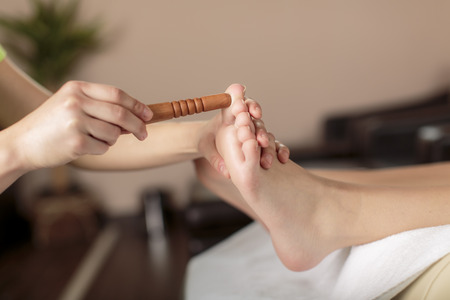 Foot massageの写真素材