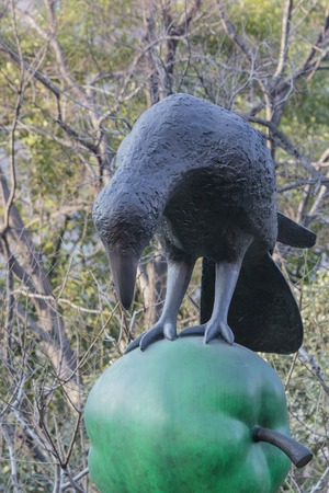 Shanghai, China - March 15, 2014  Detail of the sculpture at Jingのeditorial素材