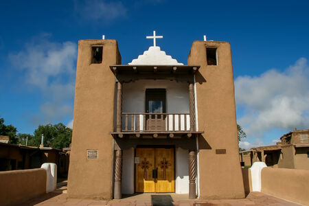 San Geronimo Chapel in Taos Pueblo, USAの写真素材