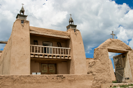 San Jose de Gracia Church in Las Trampas, New Mexicoの写真素材