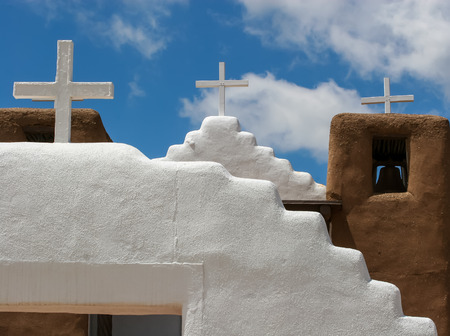 San Geronimo Chapel in Taos Pueblo, USAの写真素材