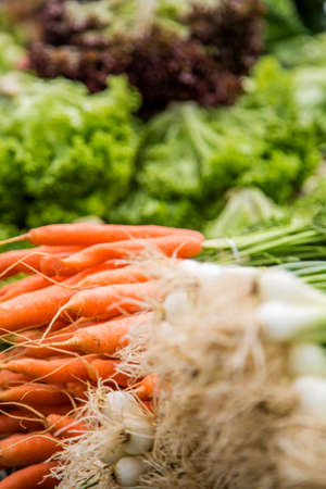 Fresh vegetables on the market