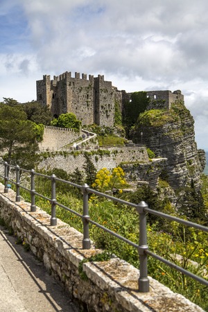 Norman Venus castle at Erice, Sicilyのeditorial素材
