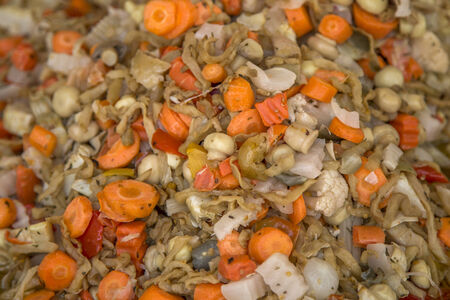 Close up view at fresh salad