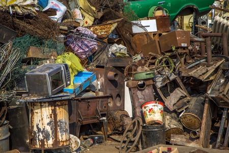 Garbage pileの写真素材