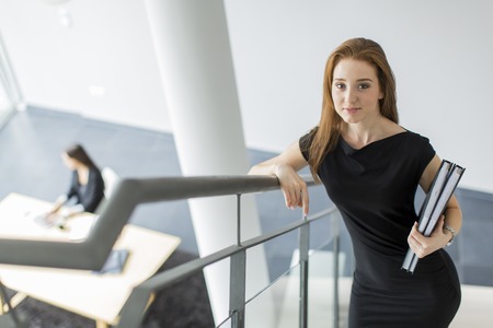 Young woman in the officeの写真素材