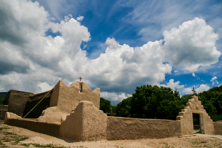 San Lorenzo de Picuris church in New Mexicoの写真素材
