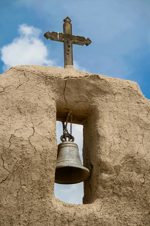 San Lorenzo de Picuris church in New Mexicoの写真素材