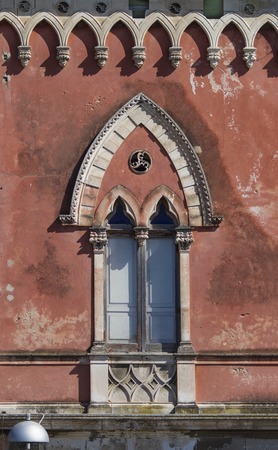 Old window from Sicilyの写真素材