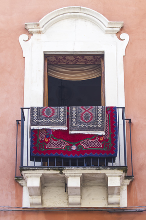 Old sicilian windowの写真素材