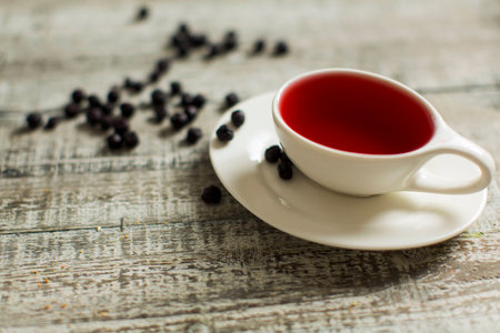 Blueberry teaの写真素材