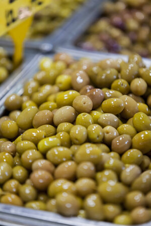 Olives on the marketの写真素材