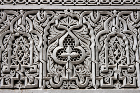 Detail from building in Rabat, Moroccoの写真素材