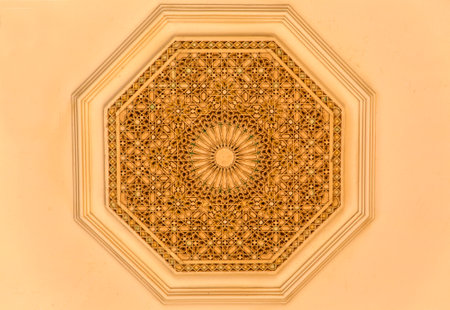 Detail from mosque Hassan II in Casablanca, Morocco