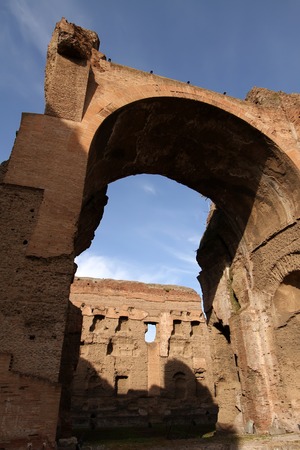 Terme di Caracalla (Baths of Caracalla) in Rome, Italyの写真素材