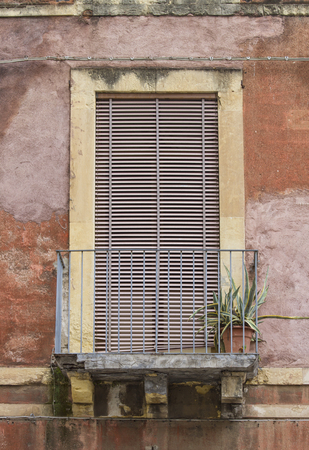 Old sicilian windowの写真素材