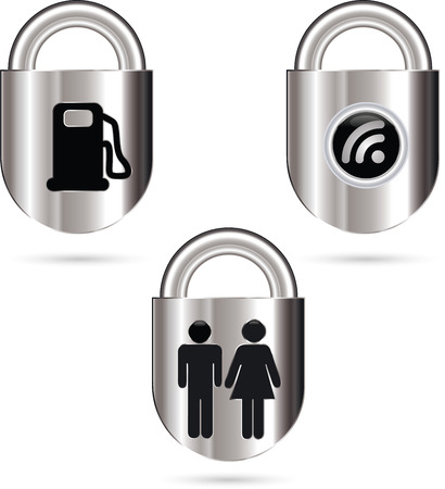 Vector illustration of the lockのイラスト素材