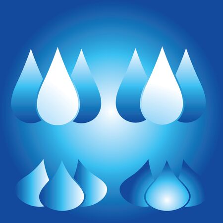 Blue dropのイラスト素材