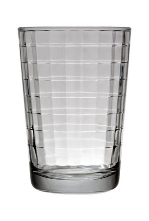 Single glass isolated in studioの写真素材