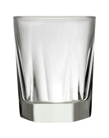 Single glass isolated in studioの写真素材