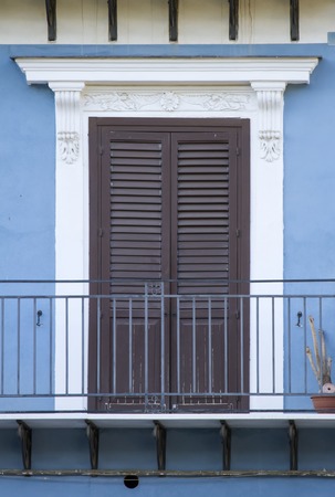 Old window from Sicilyの写真素材