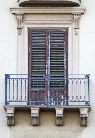 Old window from Sicilyの写真素材