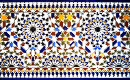 Arabic ornament from Agadir, Moroccoの写真素材
