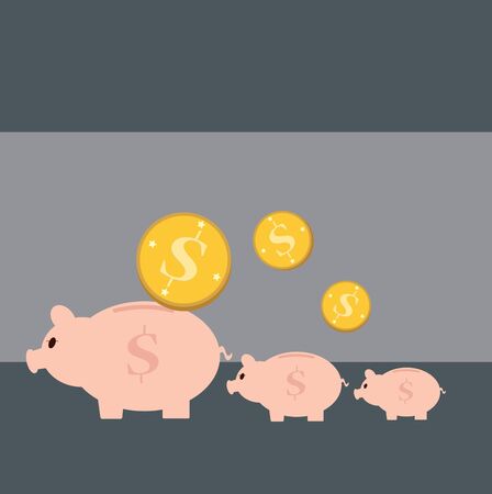 Vector illustration of the money savingsのイラスト素材