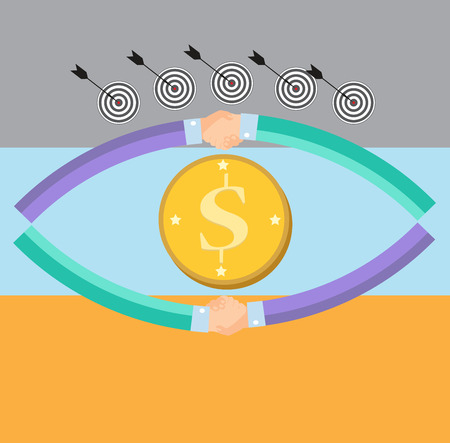 Vector illustration of the targetのイラスト素材