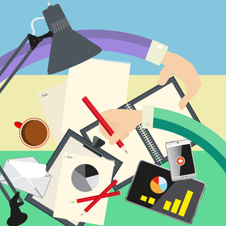 Vector illustrations of the business conceptのイラスト素材