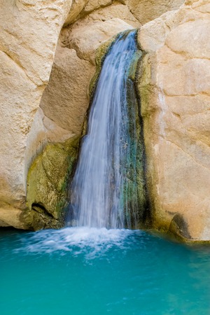 Closeup detail of the small waterfallの写真素材