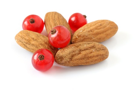 Almonds and currantsの写真素材
