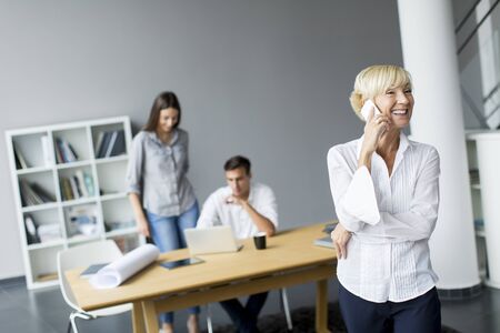Woman in the officeの写真素材