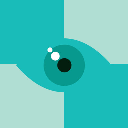 Vector illustration of the eye conceptのイラスト素材