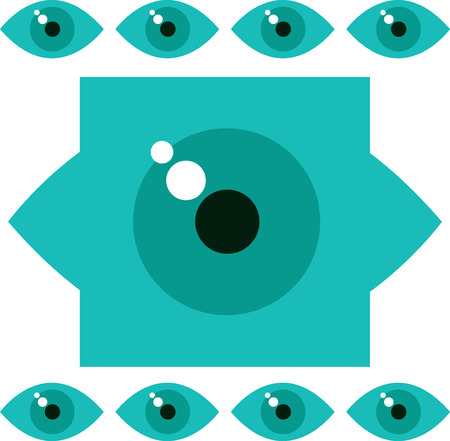 Vector illustration of the eye conceptのイラスト素材
