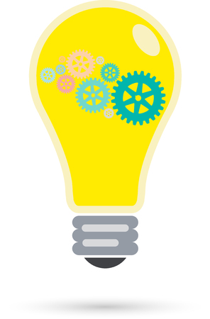 Vector illustration of the electric bulbのイラスト素材