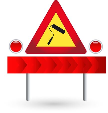 Vector illustration of the warning signのイラスト素材