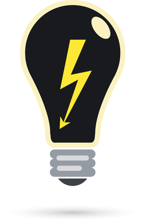 Vector illustration of the electric bulbのイラスト素材