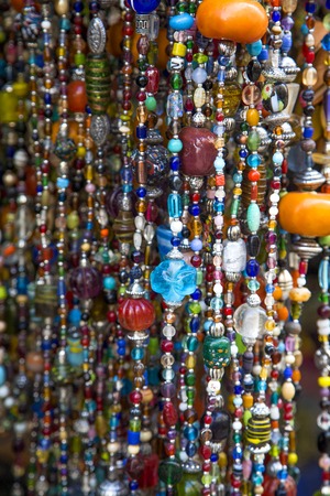 Bijouterie on the market in Essaouira, Moroccoの写真素材