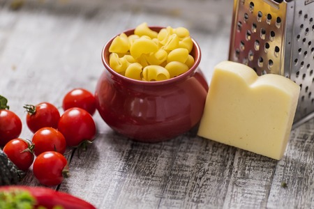Fresh food on the tableの写真素材