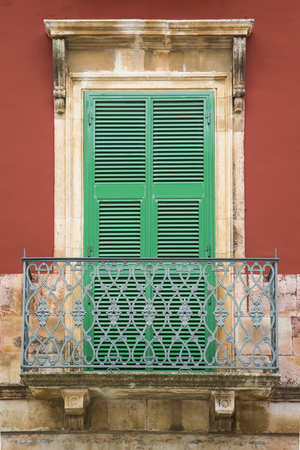 Old window from Bari, Italyの写真素材