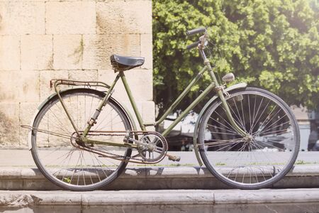 Vintage bicycle on the street